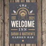 Personalised 'The Welcome Inn' Aluminium Sign - Image 2