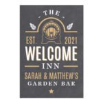 Personalised 'The Welcome Inn' Aluminium Sign - Image 4