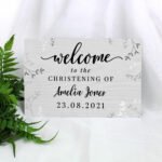 Personalised 'Welcome' Floral Design Aluminium Sign - Image 2