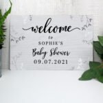 Personalised 'Welcome' Floral Design Aluminium Sign - Image 3