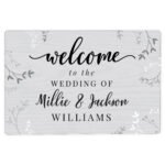 Personalised 'Welcome' Floral Design Aluminium Sign - Image 5