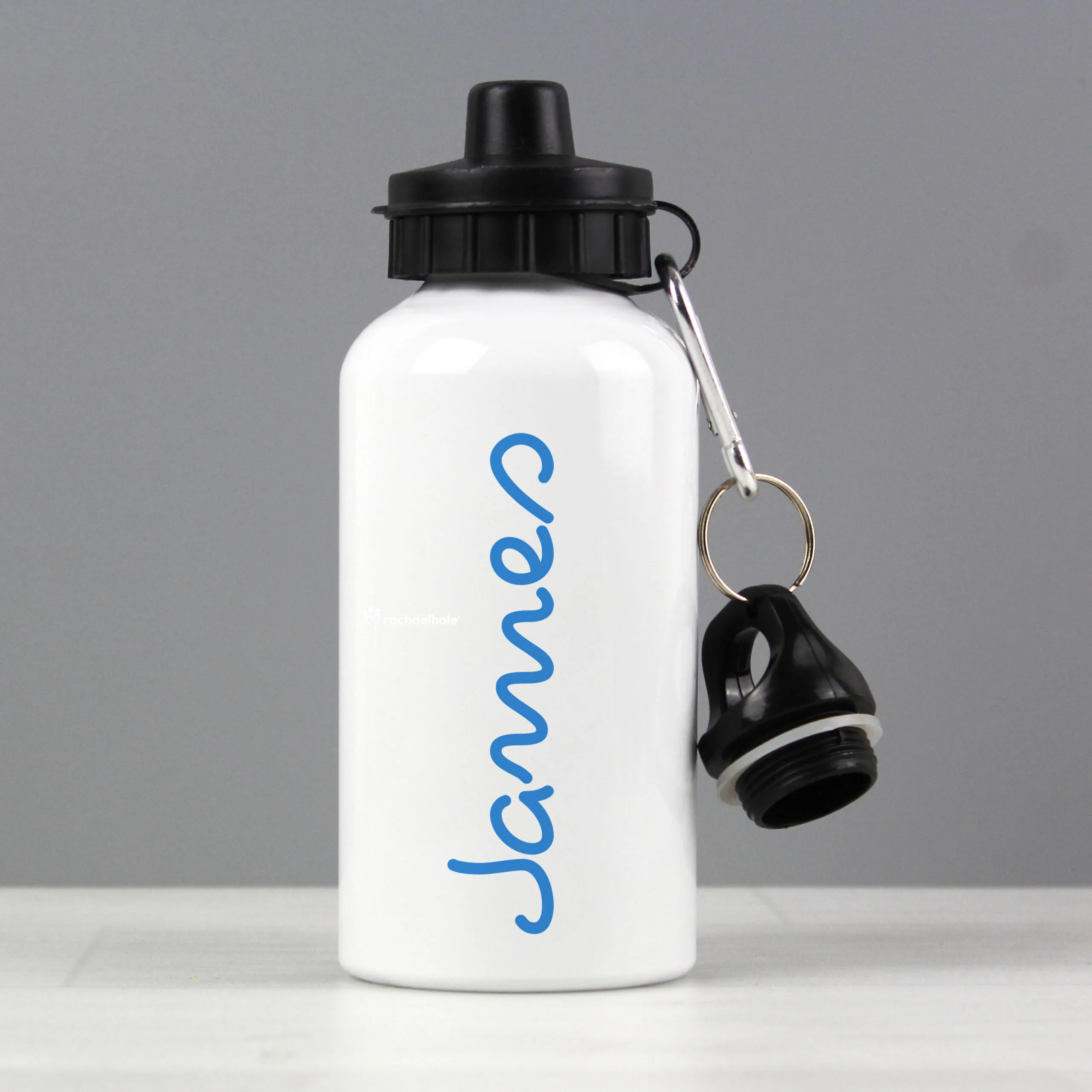 Personalised Children's Blue Name Aluminium Drinks Bottle - Image 2