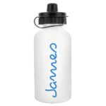 Personalised Children's Blue Name Aluminium Drinks Bottle - Image 4
