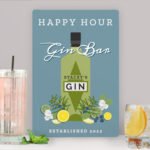Personalised 'Gin Bar' Aluminium Sign - Image 2