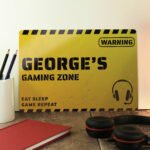 Personalised 'Gaming Zone' Aluminium Sign
