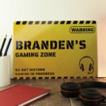 Personalised 'Gaming Zone' Aluminium Sign - Image 2