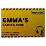 Personalised 'Gaming Zone' Aluminium Sign - Image 4