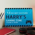 Personalised Gamer 'Do Not Disturb' Aluminium Sign