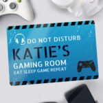 Personalised Gamer 'Do Not Disturb' Aluminium Sign - Image 2