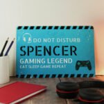 Personalised Gamer 'Do Not Disturb' Aluminium Sign - Image 3