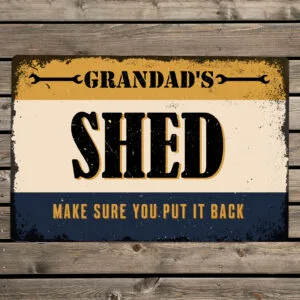 P0804A79 Personalised Any Message Aluminium Garage Sign