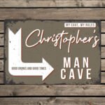 Personalised 'Man Cave' Aluminium Sign - Image 3