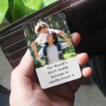 Personalised Any Message Photo Upload Metal Wallet Card - Image 6