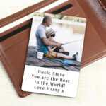 Personalised Any Message Photo Upload Metal Wallet Card - Image 7