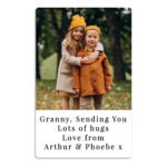 Personalised Any Message Photo Upload Metal Wallet Card - Image 8