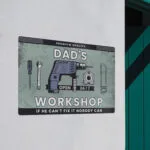 Personalised Workshop Tools Design Aluminium Sign - Image 3