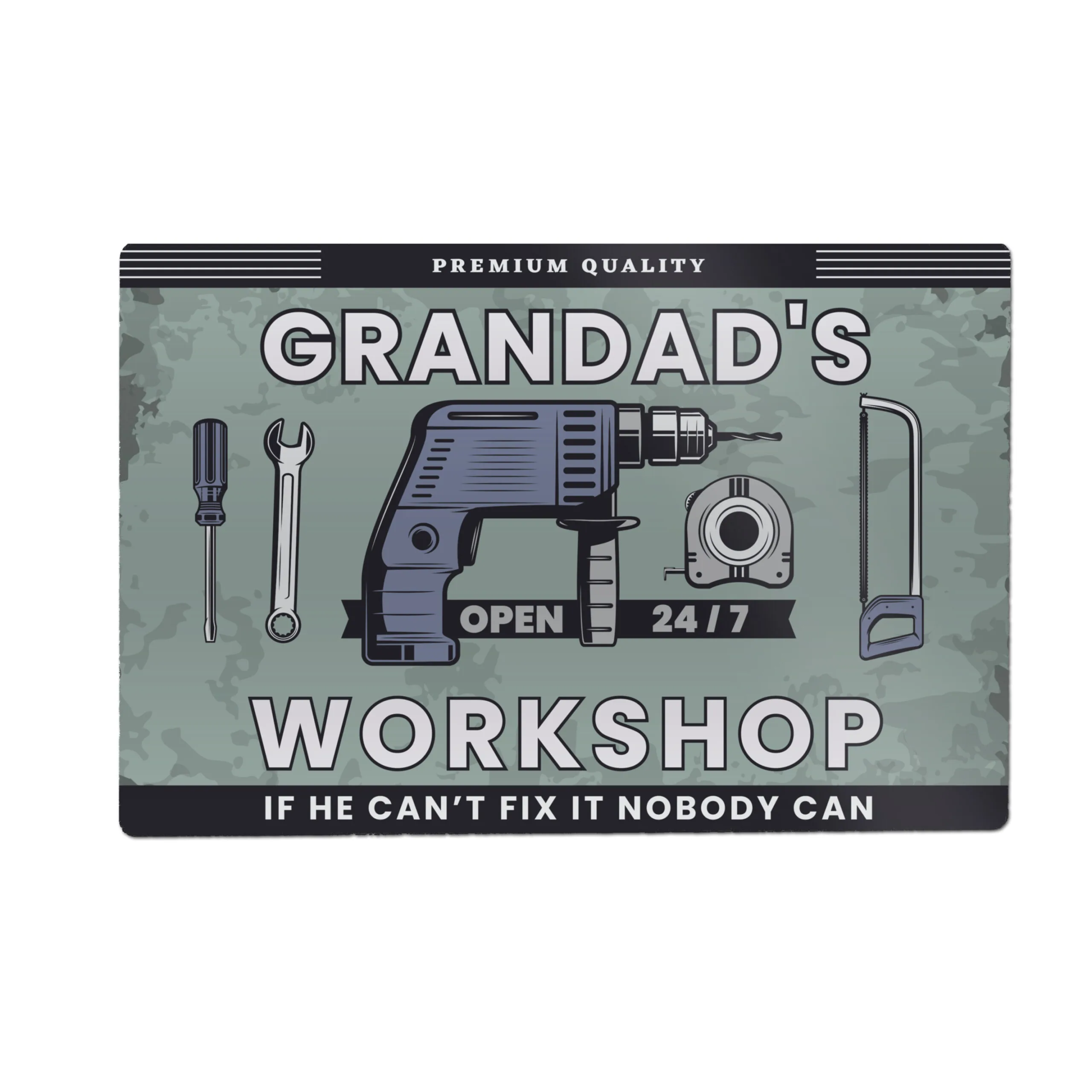 Personalised Workshop Tools Design Aluminium Sign - Image 5