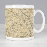 Personalised 1896-1904 Revised New Map Design Ceramic Mug