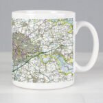 Personalised Present Day Edition Map Design Ceramic Mug