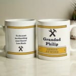 Personalised Any Message Tools Motif Ceramic Mug