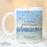 Personalised Traditional The Snowman and the Snowdog Ceramic Mug - Image 3
