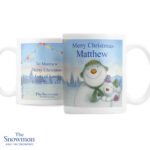 Personalised Traditional The Snowman and the Snowdog Ceramic Mug - Image 4