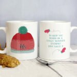Personalised Woolly Hats Design Ceramic Mug Set - Image 4