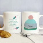 Personalised Woolly Hats Design Ceramic Mug Set - Image 5