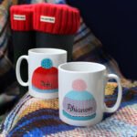 Personalised Woolly Hats Design Ceramic Mug Set - Image 6