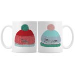 Personalised Woolly Hats Design Ceramic Mug Set - Image 7