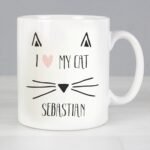Personalised Cat Features ‘I Heart My Cat’ Ceramic Mug - Image 2