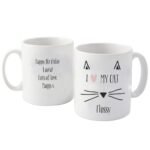 Personalised Cat Features ‘I Heart My Cat’ Ceramic Mug - Image 3
