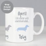 Personalised Dachshund Dog Breed Motif Ceramic Mug - Image 2