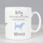 Personalised Jack Russell Dog Breed Motif Ceramic Mug