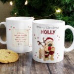 Personalised Boofle Christmas Reindeer Design Ceramic Mug