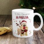 Personalised Boofle Christmas Reindeer Design Ceramic Mug