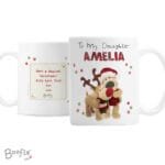 Personalised Boofle Christmas Reindeer Design Ceramic Mug - Image 4