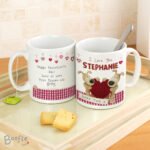 Personalised Boofle Shared Heart Design Ceramic Mug