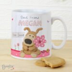Personalised Boofle Holding Flowers Ceramic Mug - Image 4