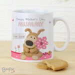 Personalised Boofle Holding Flowers Ceramic Mug - Image 6