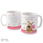 Personalised Boofle Holding Flowers Ceramic Mug - Image 7