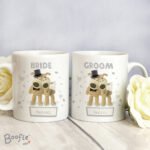 Personalised Boofle Wedding Couple Ceramic Mug Set - Image 3