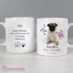 Personalised Rachael Hale Doodle Pug Ceramic Mug - Image 3