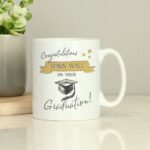 Personalised Gold Stars Design 'On Your Graduation' Ceramic Mug - Image 4