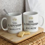 Personalised 'Her Ladyship & His Lordship' Ceramic Mug Set - Image 3