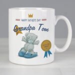 Personalised Me to You Bear Wearing Blue Slippers Ceramic Mug