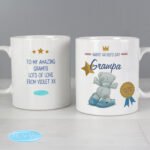 Personalised Me to You Bear Wearing Blue Slippers Ceramic Mug - Image 2