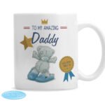 Personalised Me to You Bear Wearing Blue Slippers Ceramic Mug - Image 5