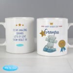 Personalised Me to You Bear Wearing Blue Slippers Ceramic Mug - Image 2