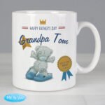 Personalised Me to You Bear Wearing Blue Slippers Ceramic Mug - Image 3